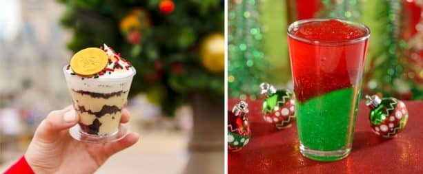 Scrooge Mcduck Eggnog Custard and Mickeys Very Berry Lemonade for Mickeys Very Merry Christmas Party at Magic Kingdom Park