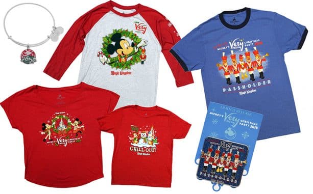 Merchandise from Mickey’s Very Merry Christmas Party