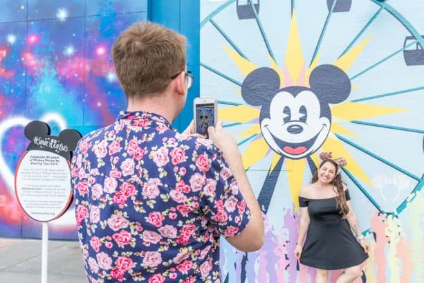 #ShareYourEars wall at Disney California Adventure park