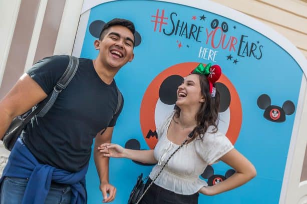 #ShareYourEars wall at Disneyland park