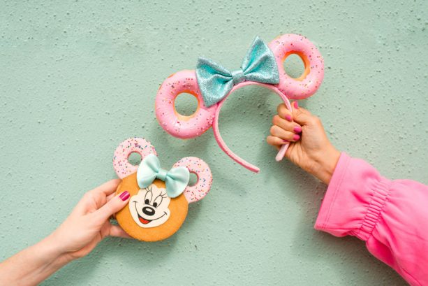 Minnie cookie and Minnie Donut Ear headband
