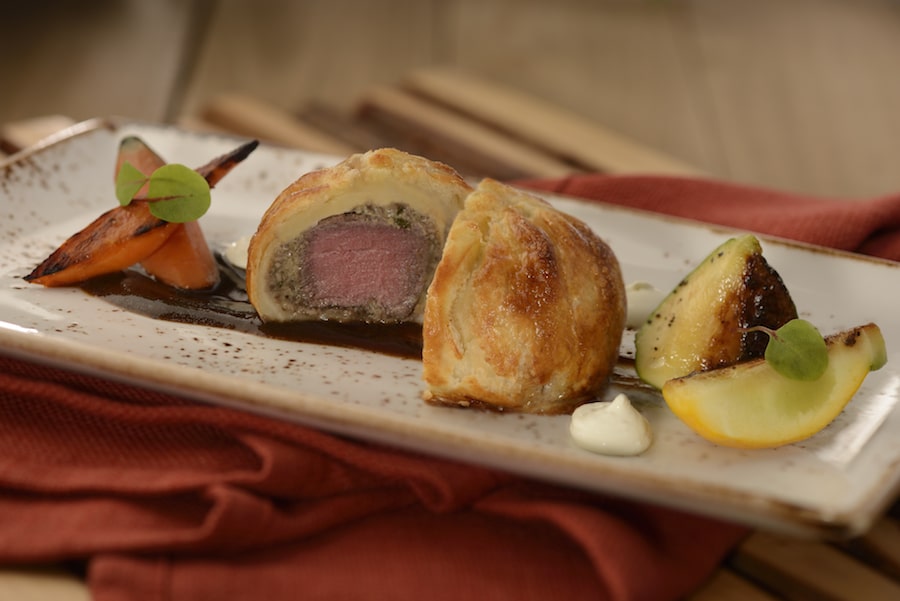 | The Main Street Mouse Beef Wellington from the Artists Table Food Studio at Epcot International Festival of the Arts