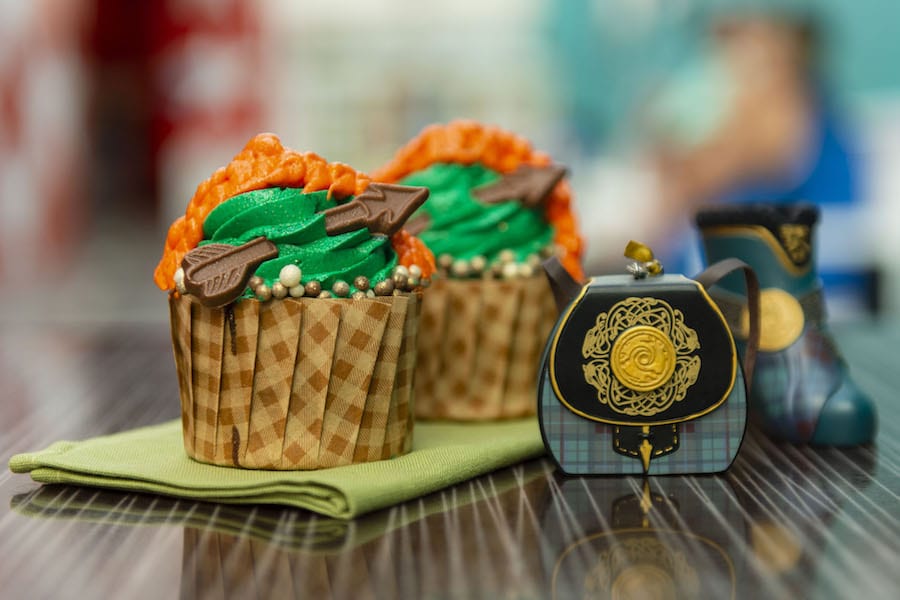Merida Cupcake from Intermission Food Court at Disneys All Star Music Resort