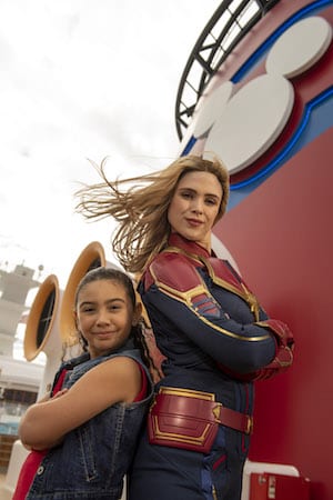 Captain Marvel Lands Aboard Disney Cruise Line