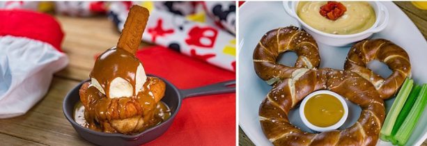 Cookie Butter Monkey Bread and Mickey Jumbo Pretzel