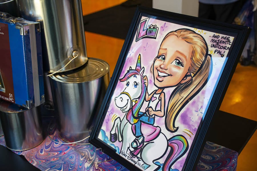 Caricature from Disney Springs