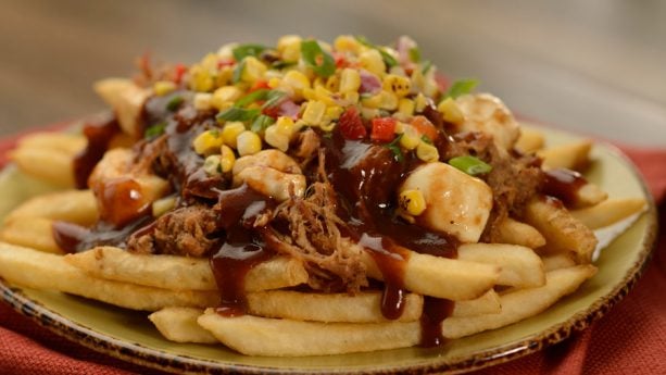Coffee-rubbed Pork Poutine from Refreshment Port at the 2019 Epcot International Flower & Garden Festival