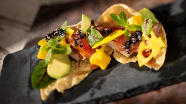 Tuna Tataki from the Citrus Blossom at the 2019 Epcot International Flower Garden Festival