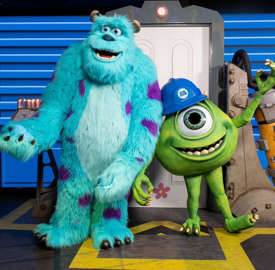 Meet Mike Wazowski and James P. Sullivan at Walt Disney Presents Attraction