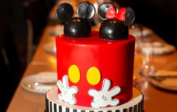 Mickey and Minnie Mouse themed Cake