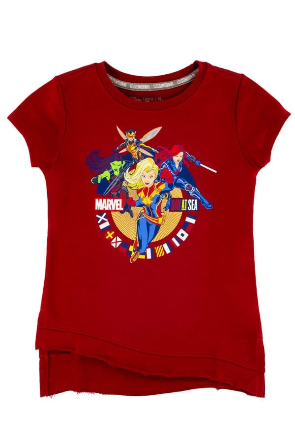 Captain Marvel t-shirt only available aboard the Disney Magic during Marvel Day at Sea cruises