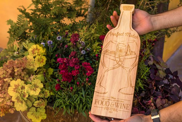 2019 Disney California Adventure Food Wine Festival cutting board