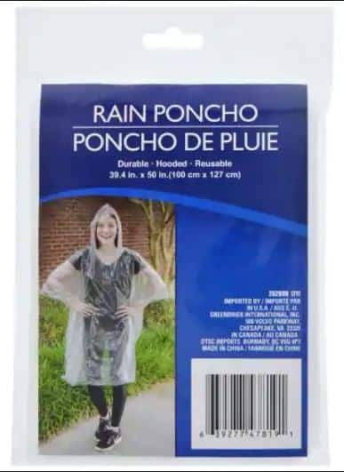 RAIN PONCHO | The Main Street Mouse