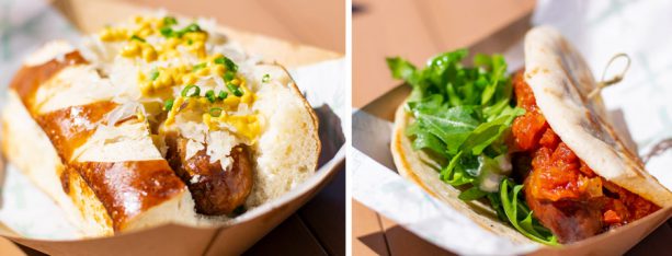 Bratwurst and Lamb Sausages from BB Wolfs Sausage Co at Disney Springs