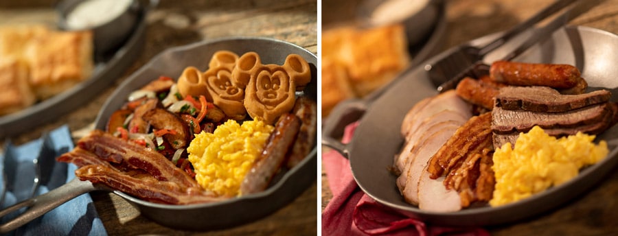 Heritage Skillet and Carnivore Skillet from Whispering Canyon at Disneys Wilderness Lodge
