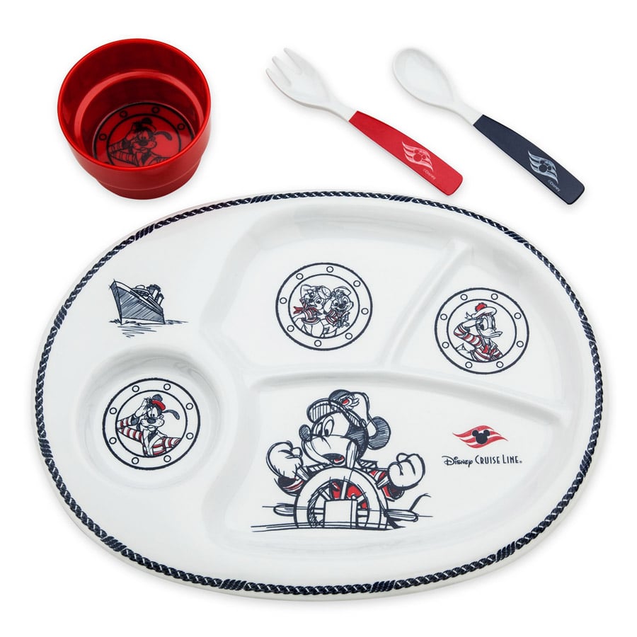 Kids Meal Set from the Animators Palate Merchandise Collection Aboard Disney Cruise Line Ships