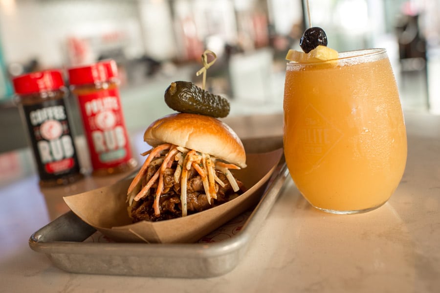 Smoked Prime Rib Slider and Florida Mango Frosé from Disney Springs Flavors of Florida