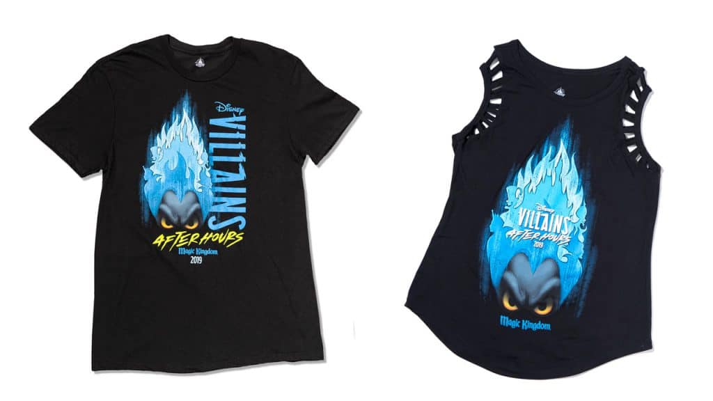 Disney Villains After Hours Event Exclusive Merchandise T shirt and Ladies Tank