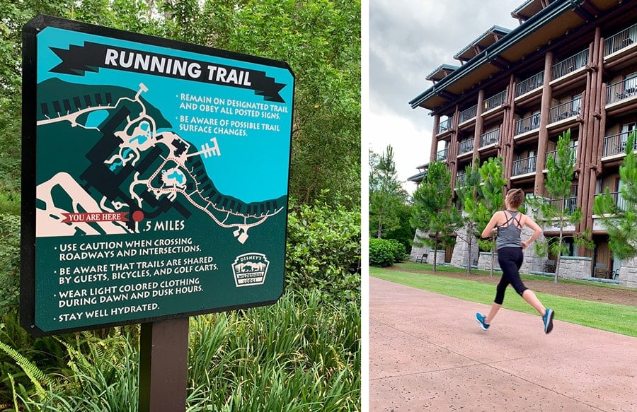 Running Trail at Disney's Wilderness Lodge Resort