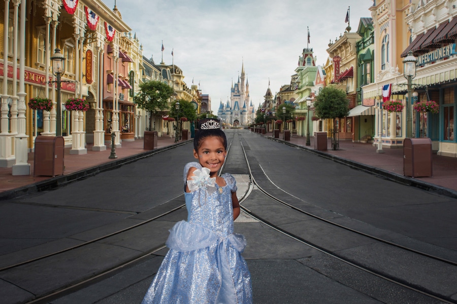 Disney Photopass Virtual Backdrop of Main Street Usa