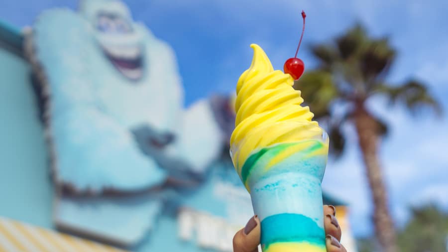 Lemon Soft-serve from Adorable Snowman Frosted Treats at Disney California Adventure Park