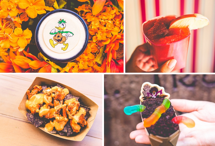 Offerings from Casey’s Corner and Pecos Bill Tall Tale Inn and Café for Mickey’s Not-So-Scary Halloween Party at Magic Kingdom Park