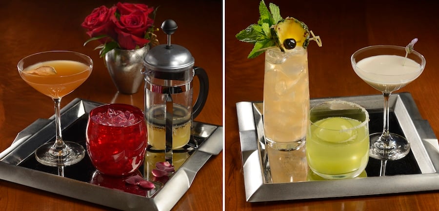 Specialty Alcoholic Beverages from Enchanted Rose at Disney’s Grand Floridian Resort & Spa