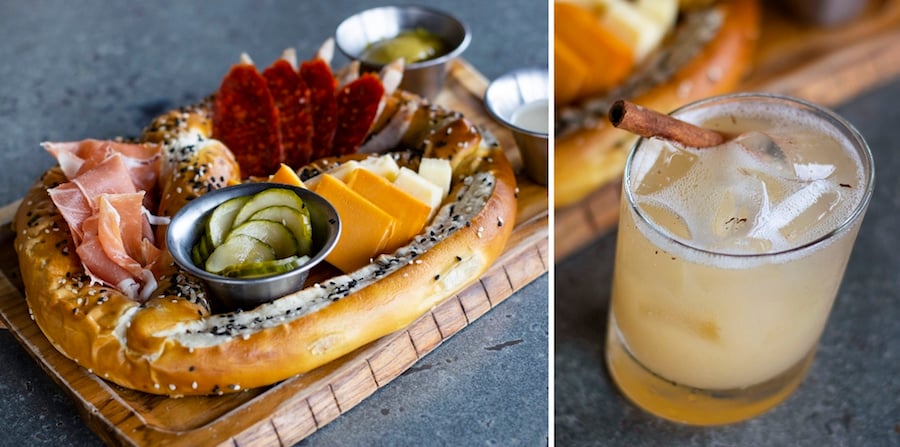 Giant Charcuterie Pretzel and Autumn Smash from Jock Lindsey’s Hangar Bar for WonderFall Flavors at Disney Springs 2019