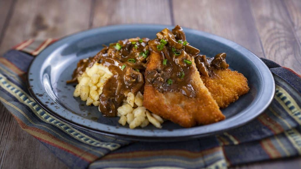 Pork Schnitzel from the Bavaria Holiday Kitchen for the 2019 Epcot International Festival of the Holidays