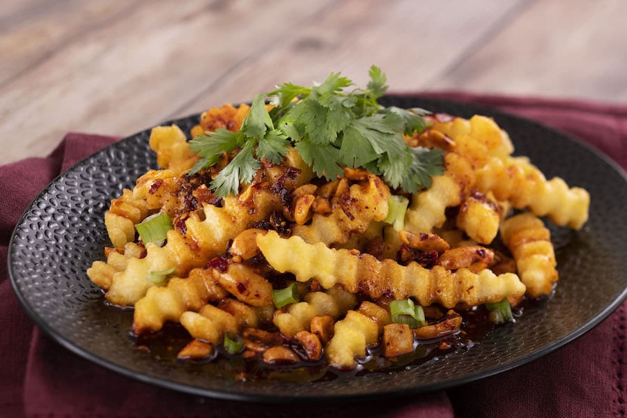 Chengdu Spicy Fries from the Shanghai Holiday Kitchen for the 2019 Epcot International Festival of the Holidays