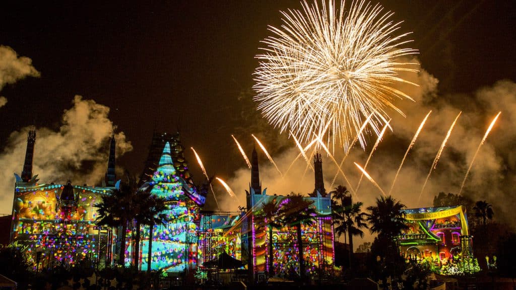 “Jingle Bell, Jingle BAM!” holiday fireworks show from Disney’s Hollywood Studios