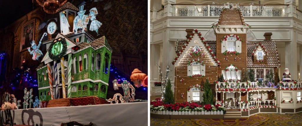 Gingerbread Displays from Disneyland and Walt Disney World Resorts
