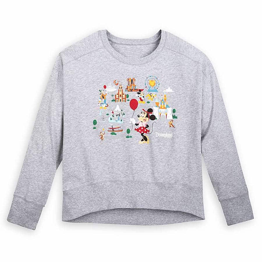 Disney Parks Life Collection heather gray pullover top for women