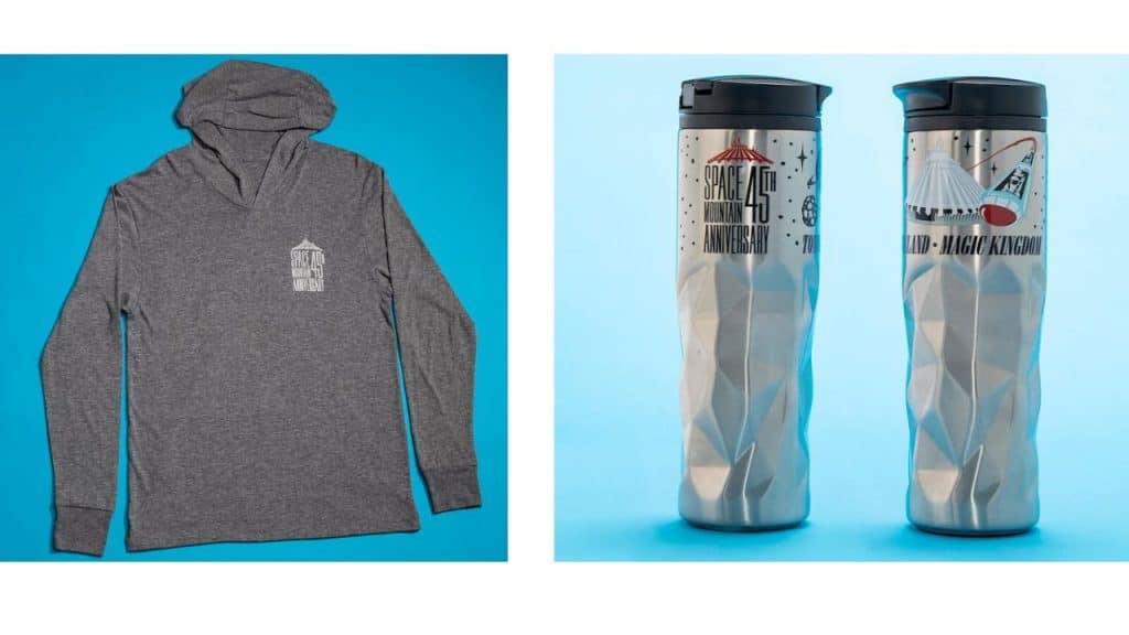 Space Mountain 45th anniversary hoodie and tumbler