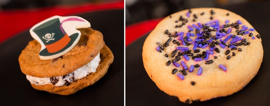 Villain Desserts from Contempo Café for Villaintines Day at Disney’s Contemporary Resort - Dr. Facilier Cookie Sandwich and Villain Sugar Cookie