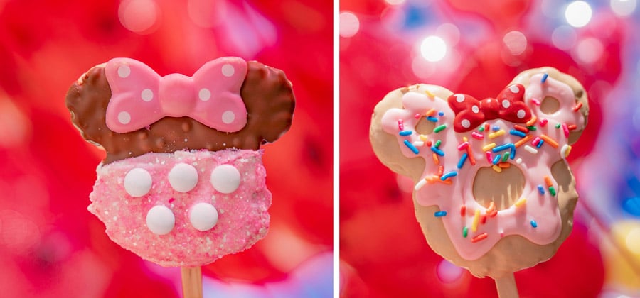 2020 Valentine’s Season Offerings at Disneyland Resort - Pink Minnie Crispy Treat, Minnie Donut Crispy Treat