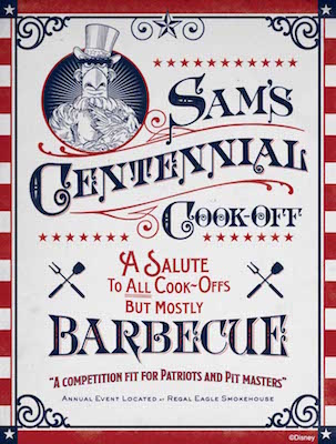 Sam’s Centennial Cook-Off Poster from Regal Eagle Smokehouse: Craft Drafts & Barbecue at Epcot