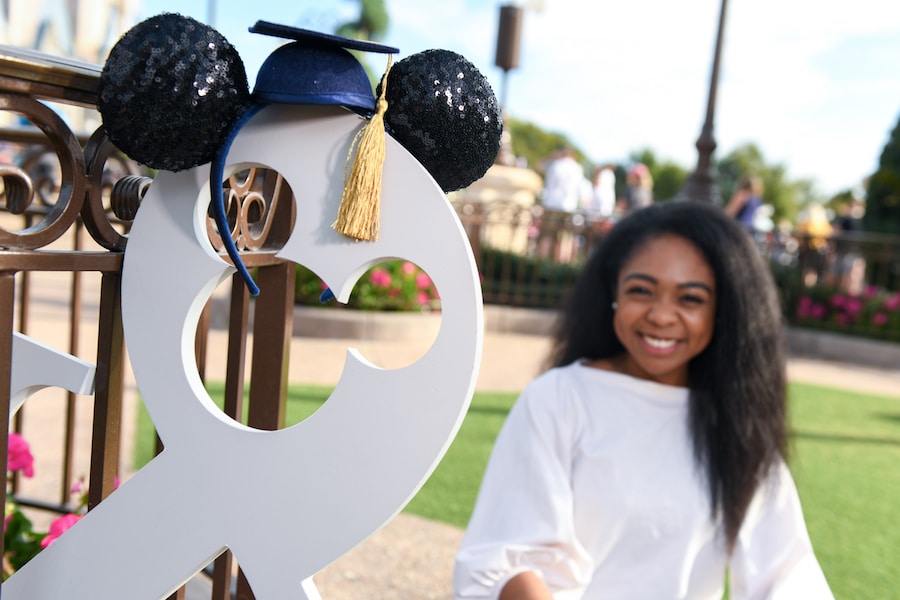 | The Main Street Mouse Graduate on a Capture Your Moment Session from Disney Photopass