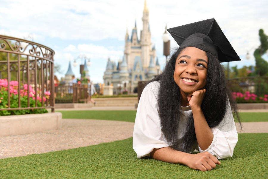 | The Main Street Mouse Graduate on a Capture Your Moment Session from Disney Photopass