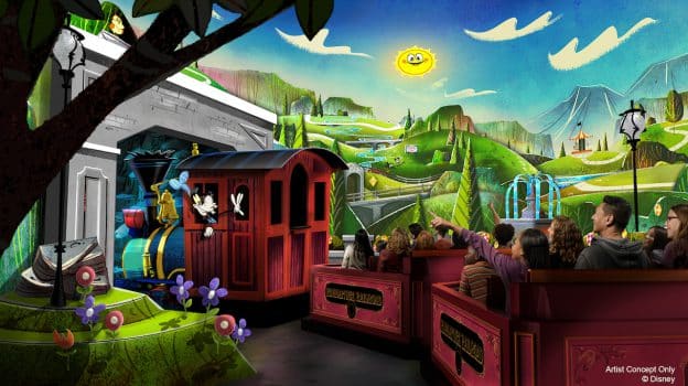 VIDEO First Look at Mickey Minnies Runaway Railway