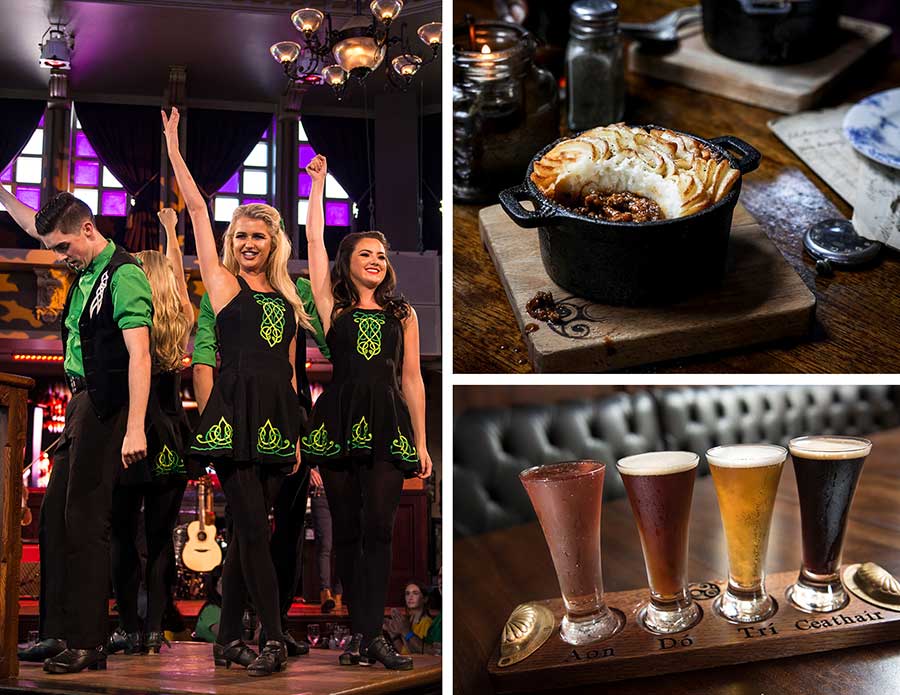 Raglan Road Irish Dancers, food and drink options, Raglan Road Irish Pub & Restaurant at Disney Springs