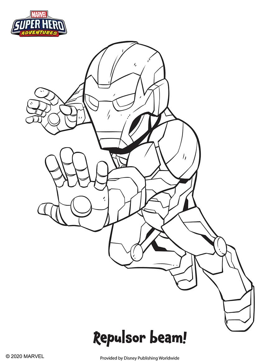 Iron Man Coloring Sheet