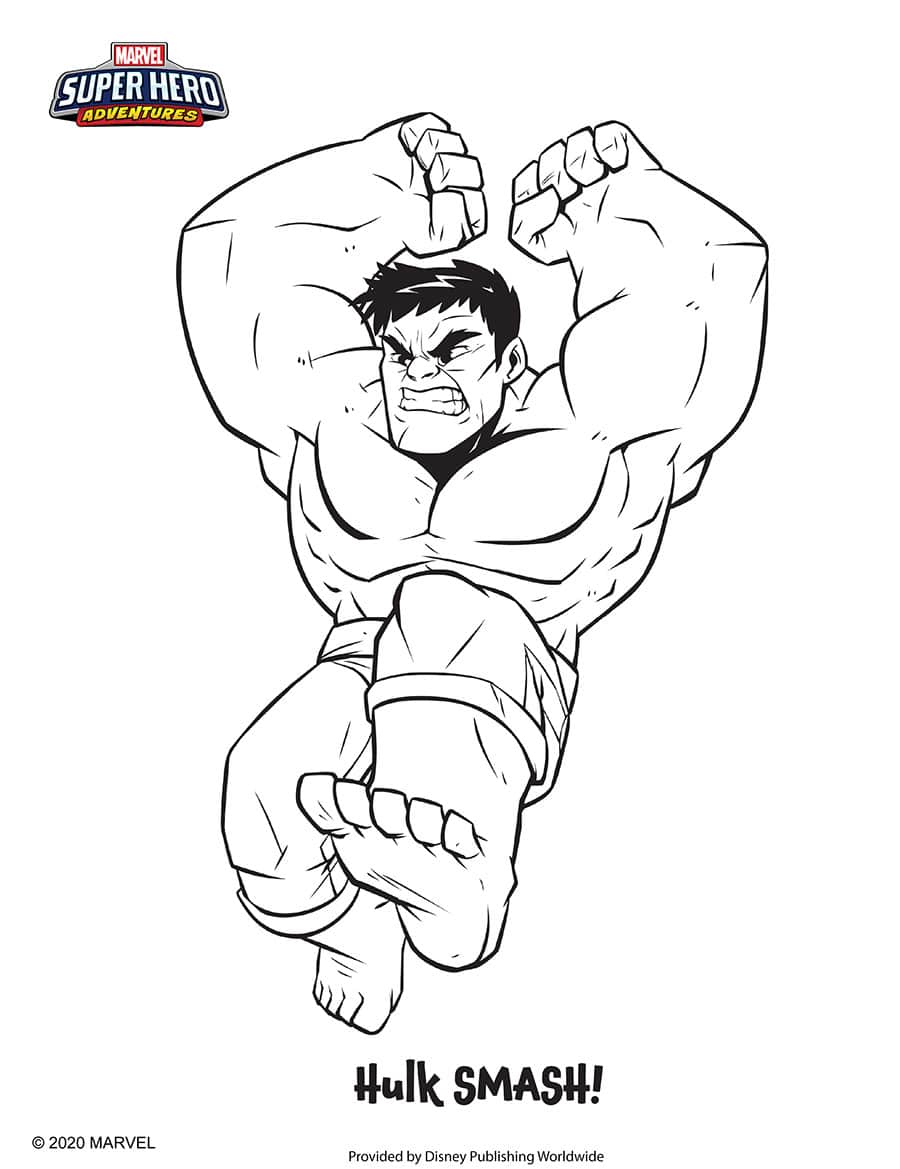 Hulk Coloring Sheet