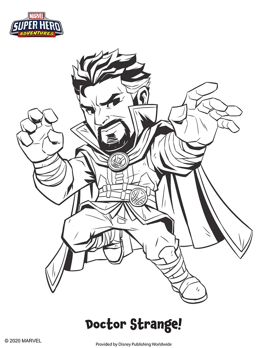 Doctor Strange Coloring Sheet