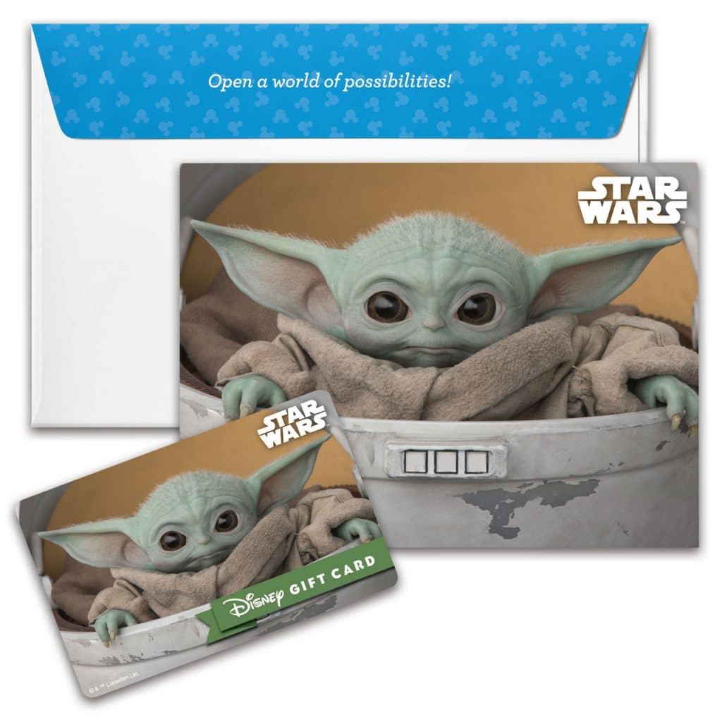 New Disney Gift Card design featuring "The Mandalorian"