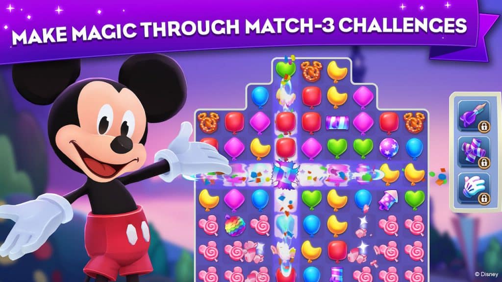 Screenshot of the New Mobile Puzzle Game Disney Wonderful Worlds