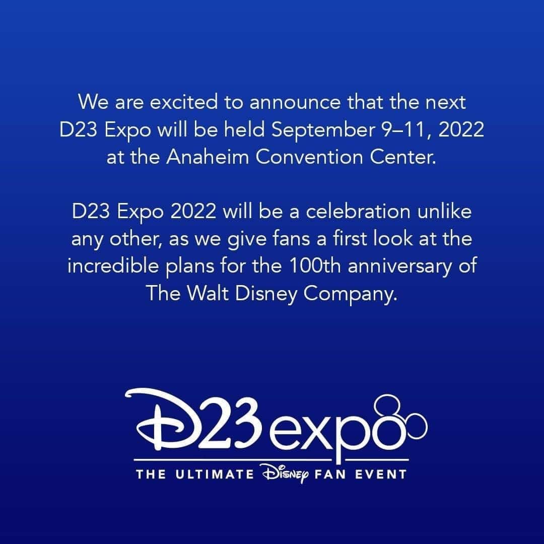 D23 Releases Date for the Next Expo!