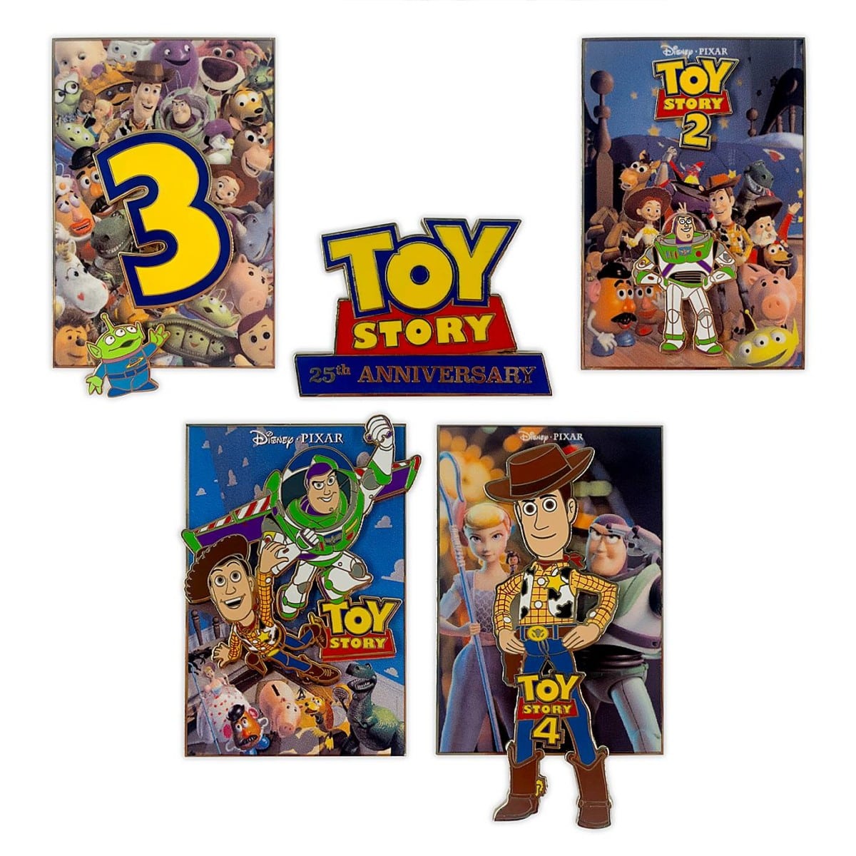 oy Story 25th Anniversary Pin Set – Limited Edition $149.99