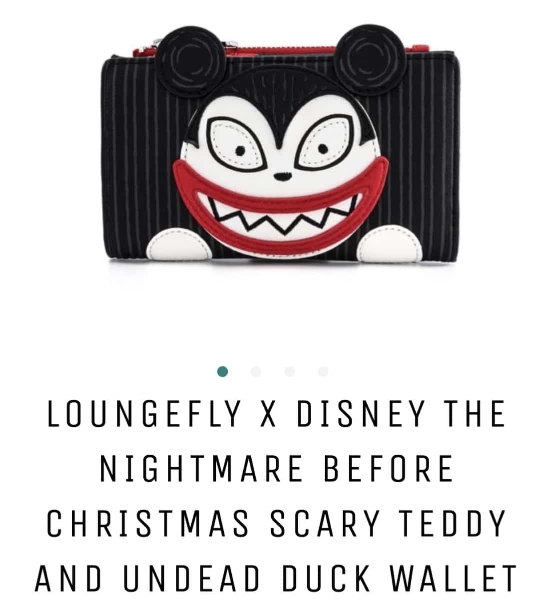 Scary teddy and undead duck 2025 loungefly