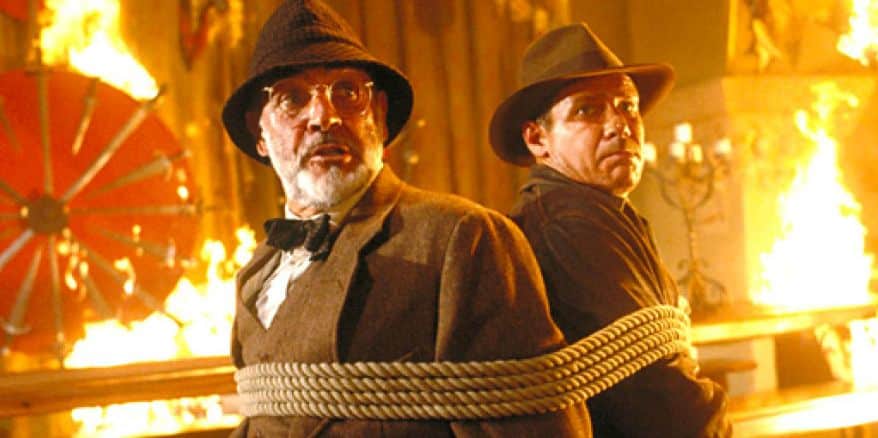 Sean Connery and Harrison Ford